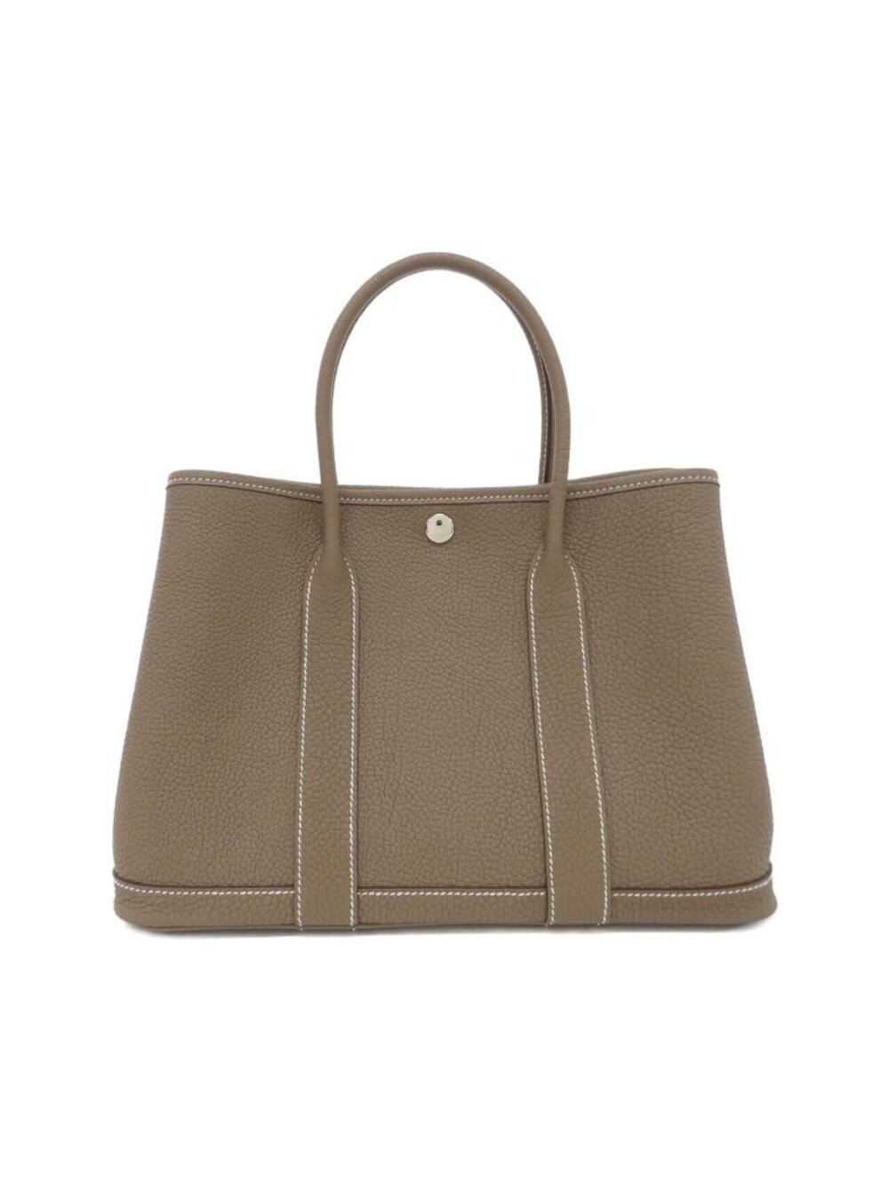Hermes Garden Party 30 Tote Bag Etoupe Palladium